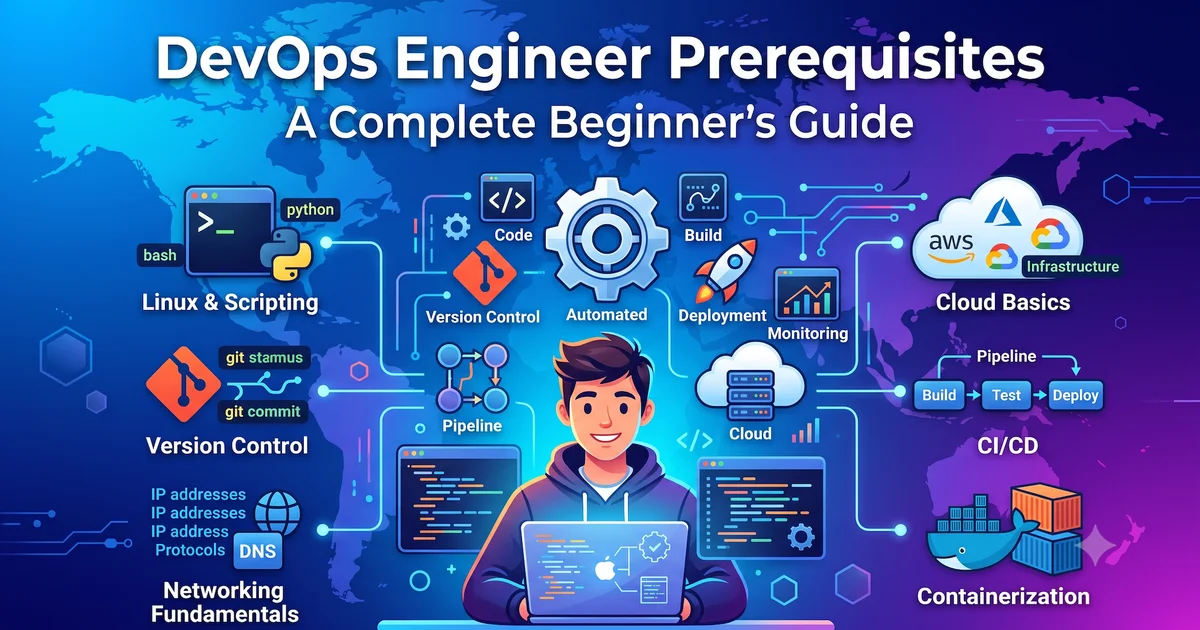 DevOps Engineer Prerequisites: A Complete Beginner's Guide cover image