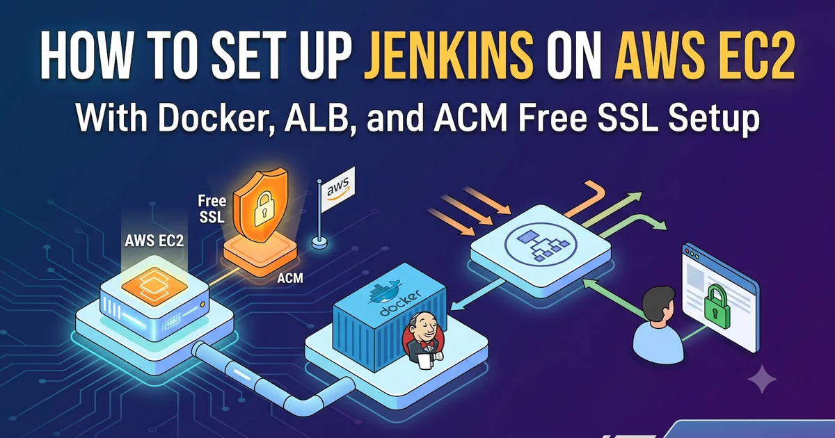 How to Set Up Jenkins on AWS EC2 with Docker, ALB, and ACM Free SSL Setup cover image